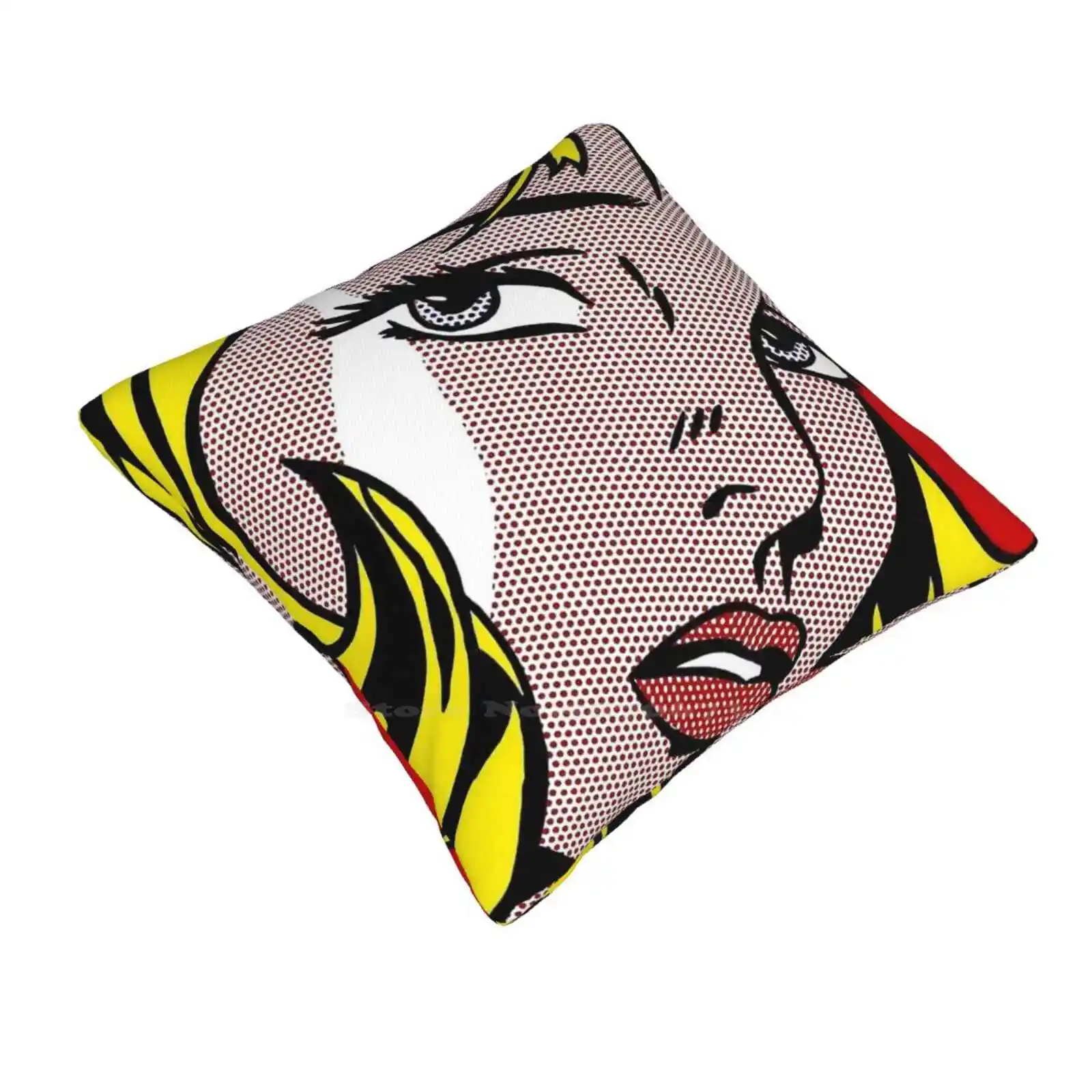 Roy Lichtenstein Art , Pop Art , Aesthetic , Graphic Home Sofa Car Cushion Cover Pillowcase Pop Art Aesthetic Roy Lichtenstein