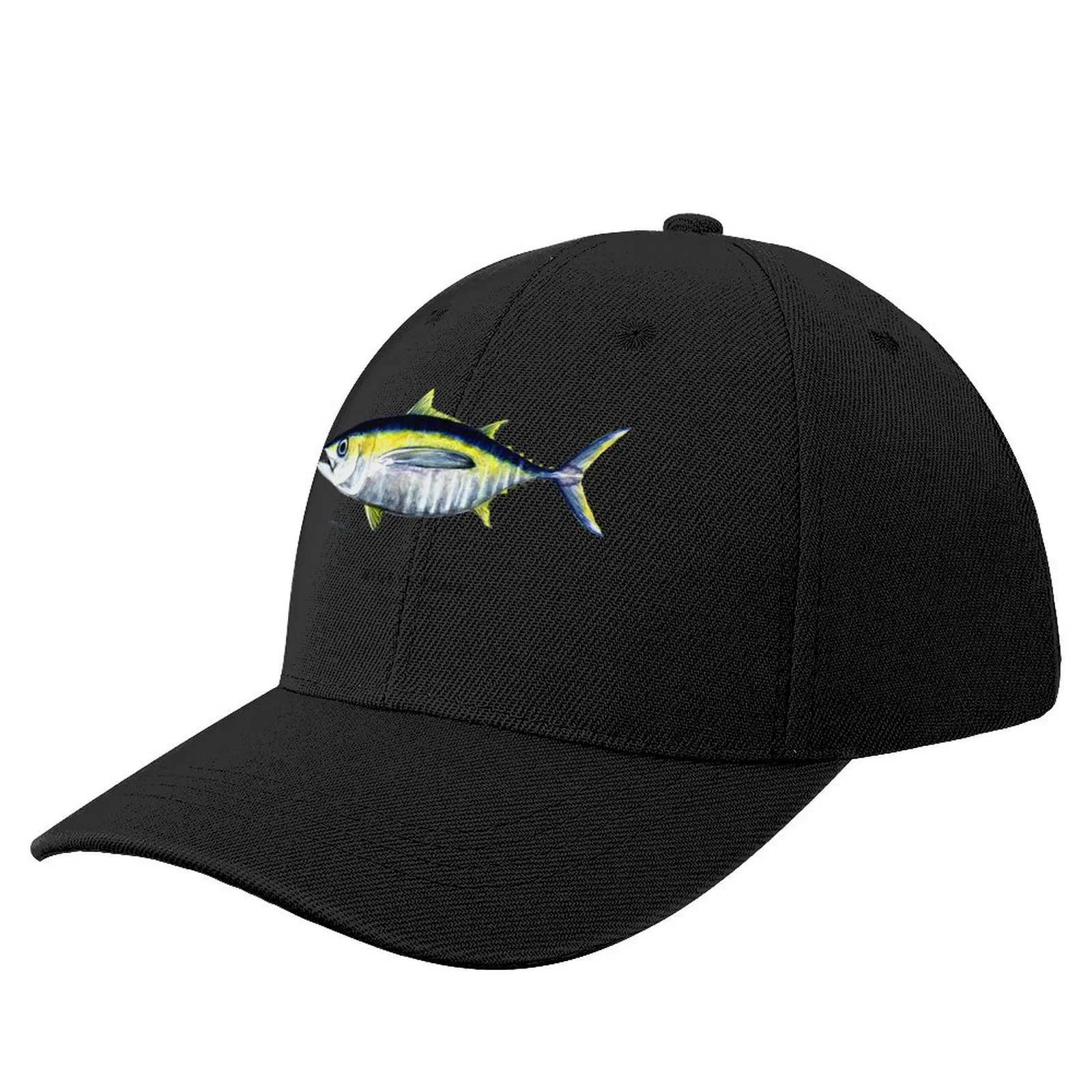 Bigeye Tuna, Watercolor Illustration, Fish, Sushi, Sashimi Baseball Cap Uv Protection Solar Hat For Men Women's