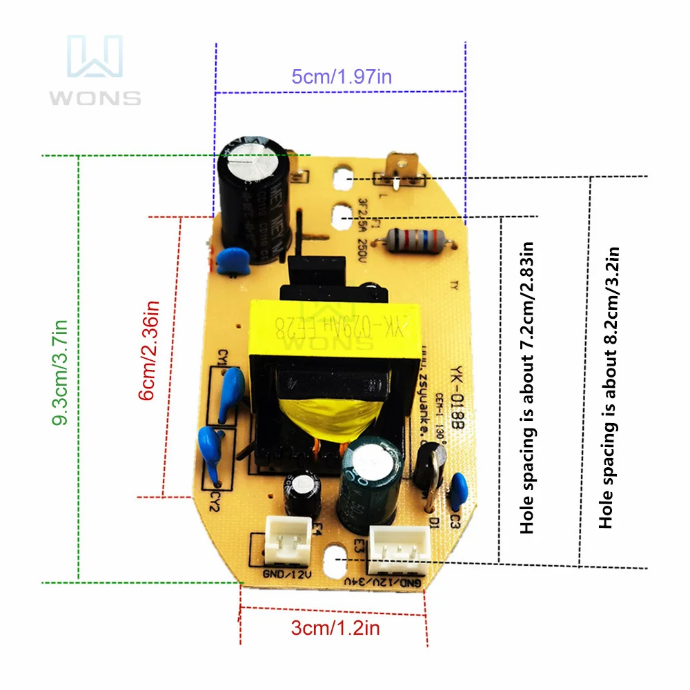 Modulo di controllo dell\'alimentazione dell\'umidificatore 12V 34V modulo del circuito di atomizzazione umidificatore alimentatore di controllo del