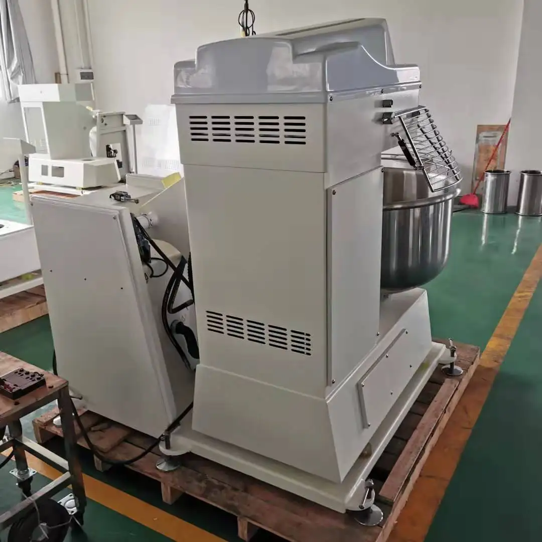 Professional Dough Kneading Machine Turning Cylinder Dumping Bread Dough Mixer 100kg Dough Mixer 4 Pack Powder Food Mixer