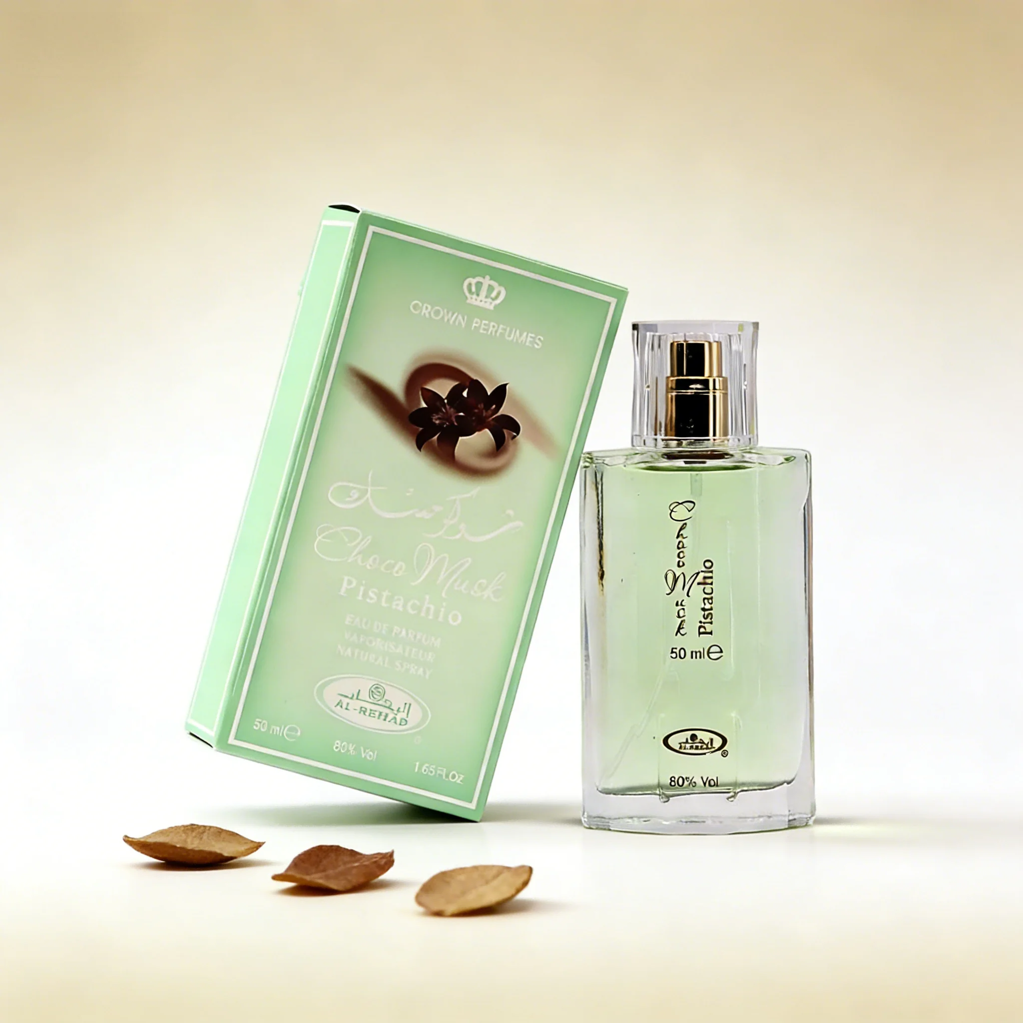 

Al Rehab Choco Musk Pistachio EDP 1.65oz, Unisex Natural Spray, Sweet Chocolate, Warm Musk & Creamy Pistachio Fragrance