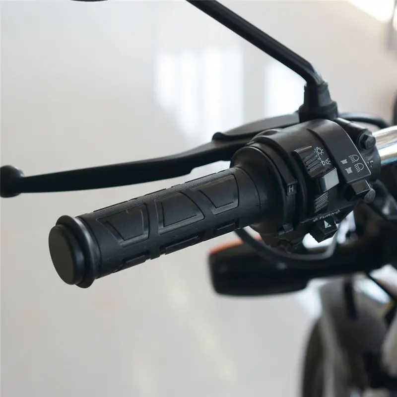 A56P-Winter Motorcycle Heated Grips Handlebar Warmer Sleeves With Switch To Control Temperature For 22Mm Handlebar