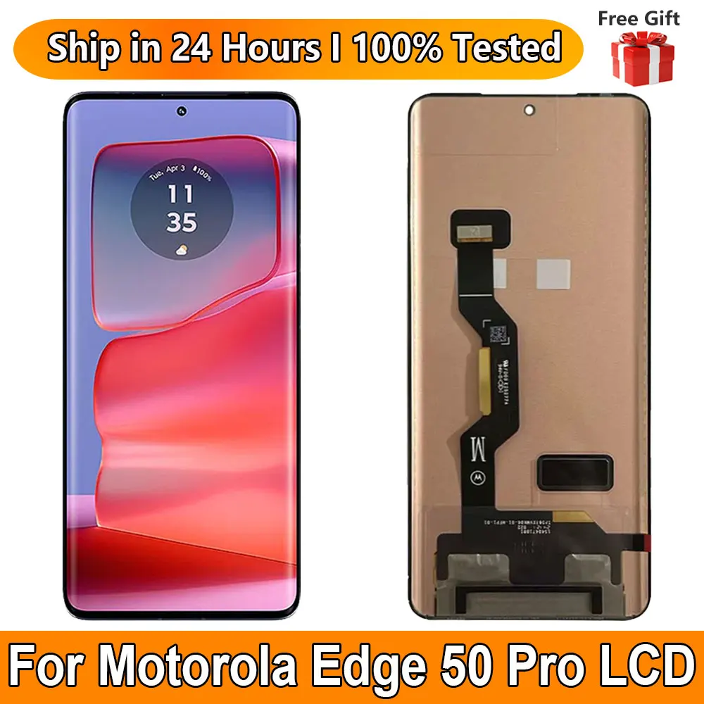 

6.7" P-OLED For Motorola Edge 50 Pro LCD Display Touch Panel Digiziter Assembly For Motorola Edge 50 Pro Screen Replacement