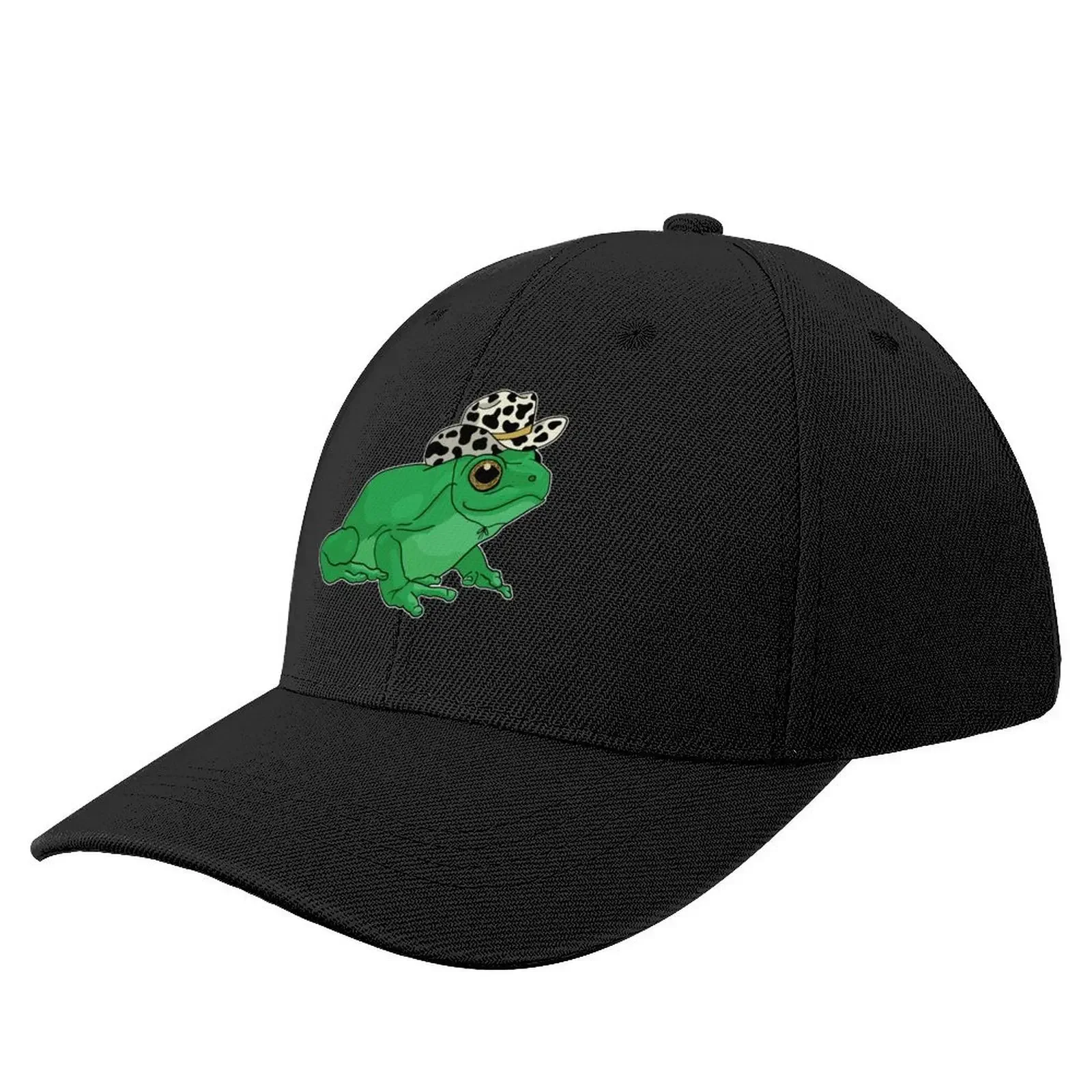 Cute Frog with Cowboy Hat - Kawaii Cottagecore Aesthetic Froggy - Western Rodeo Contry Lover Toad - Youth Teen Pas Baseball Cap