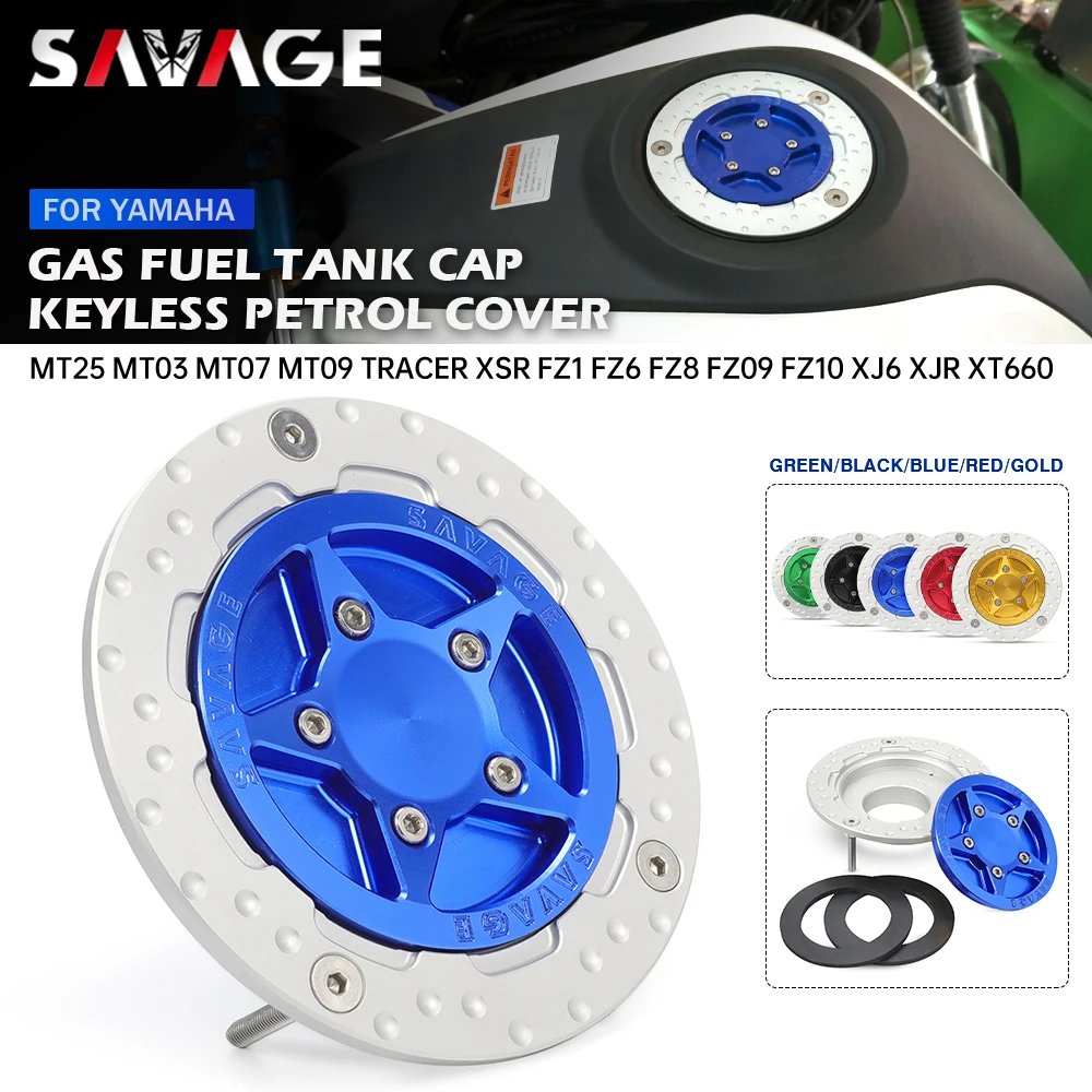 

Gas Fuel Tank Cap For YAMAHA MT25 MT03 MT07 MT09 Tracer XSR YZF R15 V3 R25 R3 R1 R6 FZ1 FZ6 FZ8 FZ6R Motorcycle Gasoline Cover