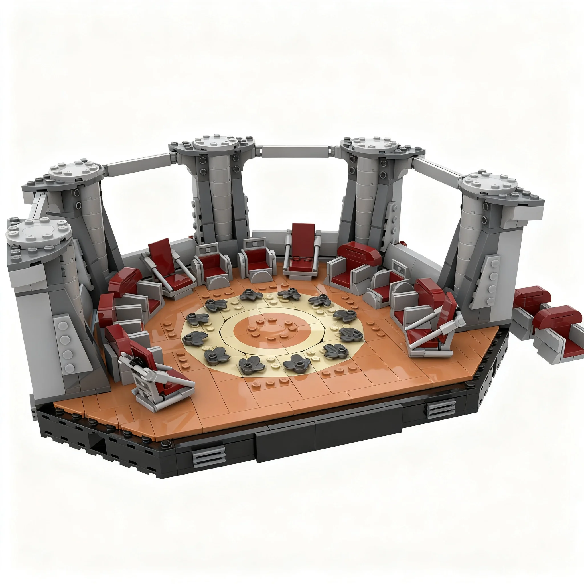 834pcs MOC Star Battle Peacekeeper Council Model Building Blocks Brick Display Birthday Education Collection Creative Idea Craft