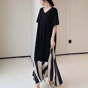 Nyfs 2025 Summer New Korea Dresses for Women Dresses Robe Elbise Loose Plus Size Ski Velve 10 Main Plow Sales - №8