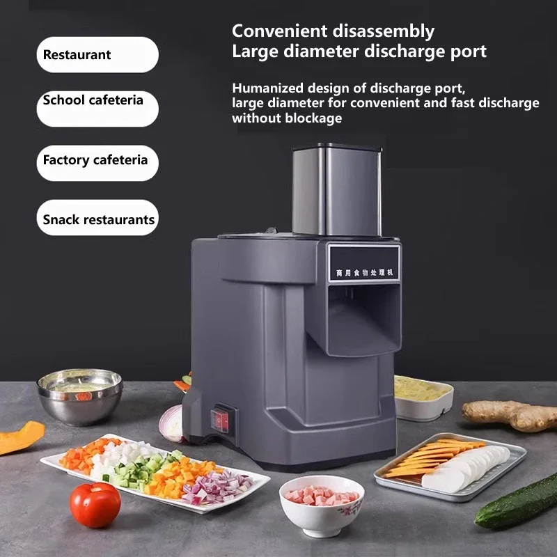 Commerciële Groentensnijder Multifunctionele Multifunctionele Voedsel Chopper Slice Cube Piece Cutter Slicer Dicer