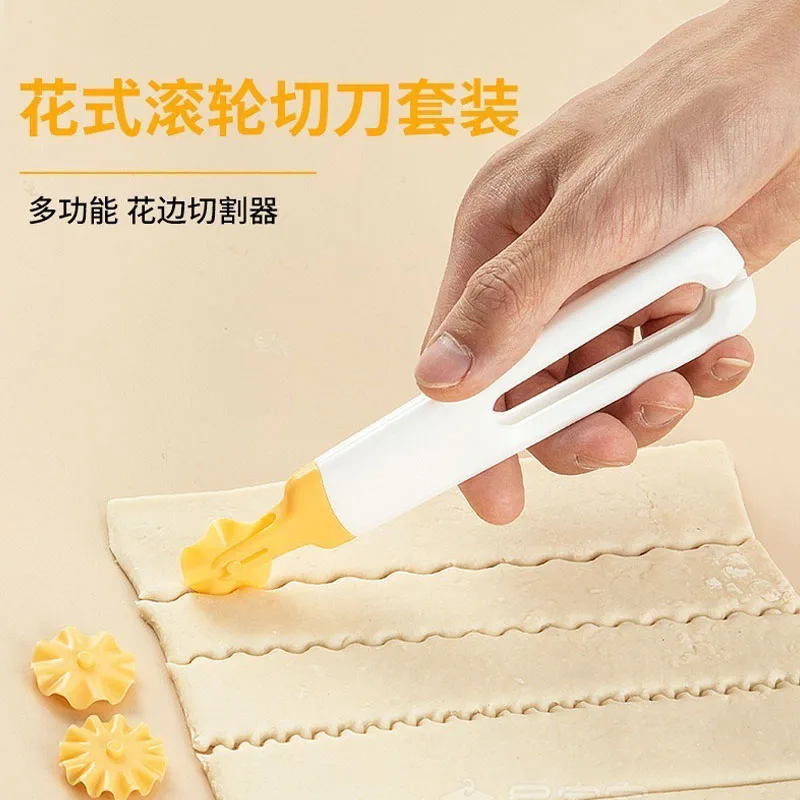 أداة الخبز البلاستيكية سحب صافي عجلة البيتزا المعجنات شعرية الأسطوانة القاطع للعجين كوكي فطيرة الحرفية اكسسوارات المطبخ