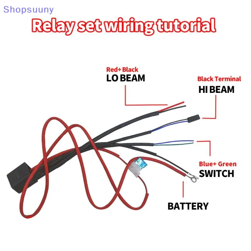 [SU]Motorcycle Headlight Dimming Wire Harness Stable Performance For HID Xenon Lens Control Modification For Various Models[SU]