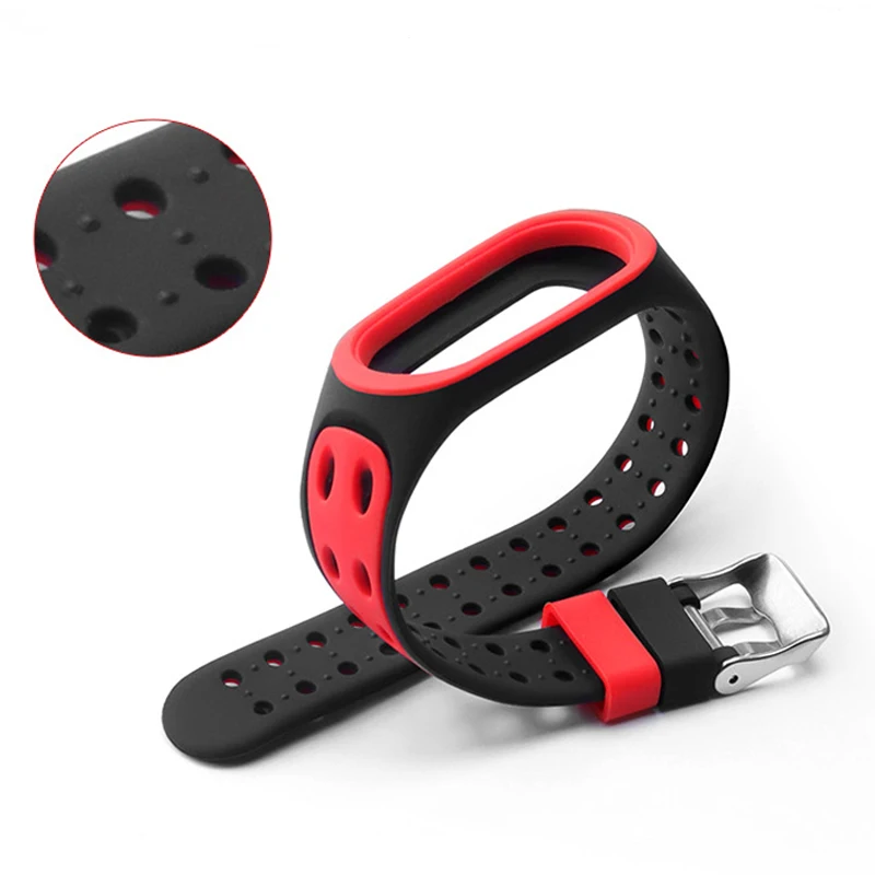 Strap for xiaomi mi band 4 5 6 7 NFC Bracelet Miband7 Miband6 Silicone Replacement Smartwatch Double Buckle wrist belt Watchband