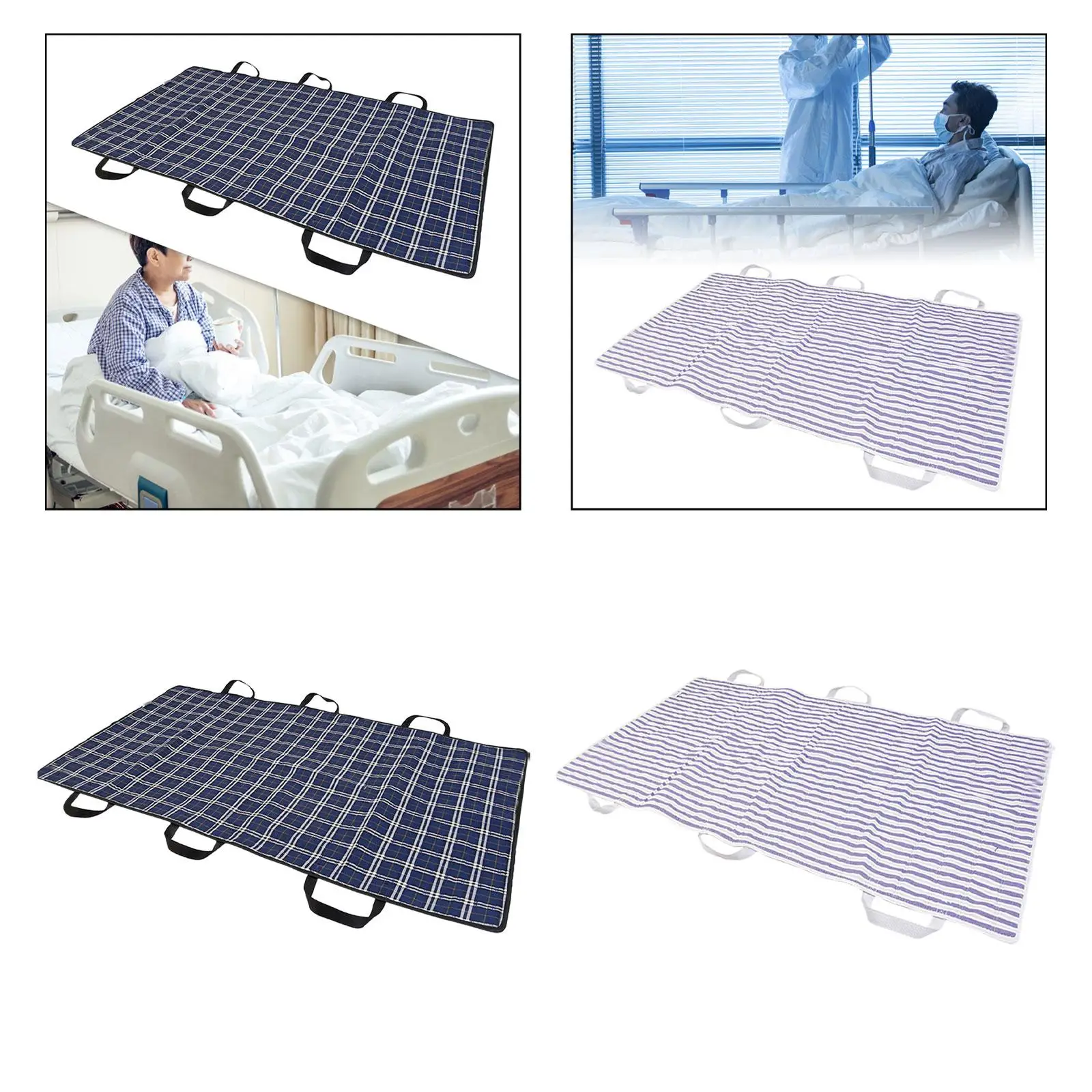 Positioning Bed Cushion with Handles Incontinence Bed Pad Patients Moving Pad for Turning Sliding Repositioning Lifting Senior