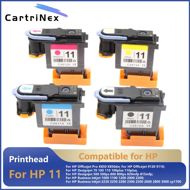 

Совместимая печатающая головка C4810A C4811A C4812A C4813A для HP 11, печатающая головка Designjet 70 100 110 500 510 500PS
