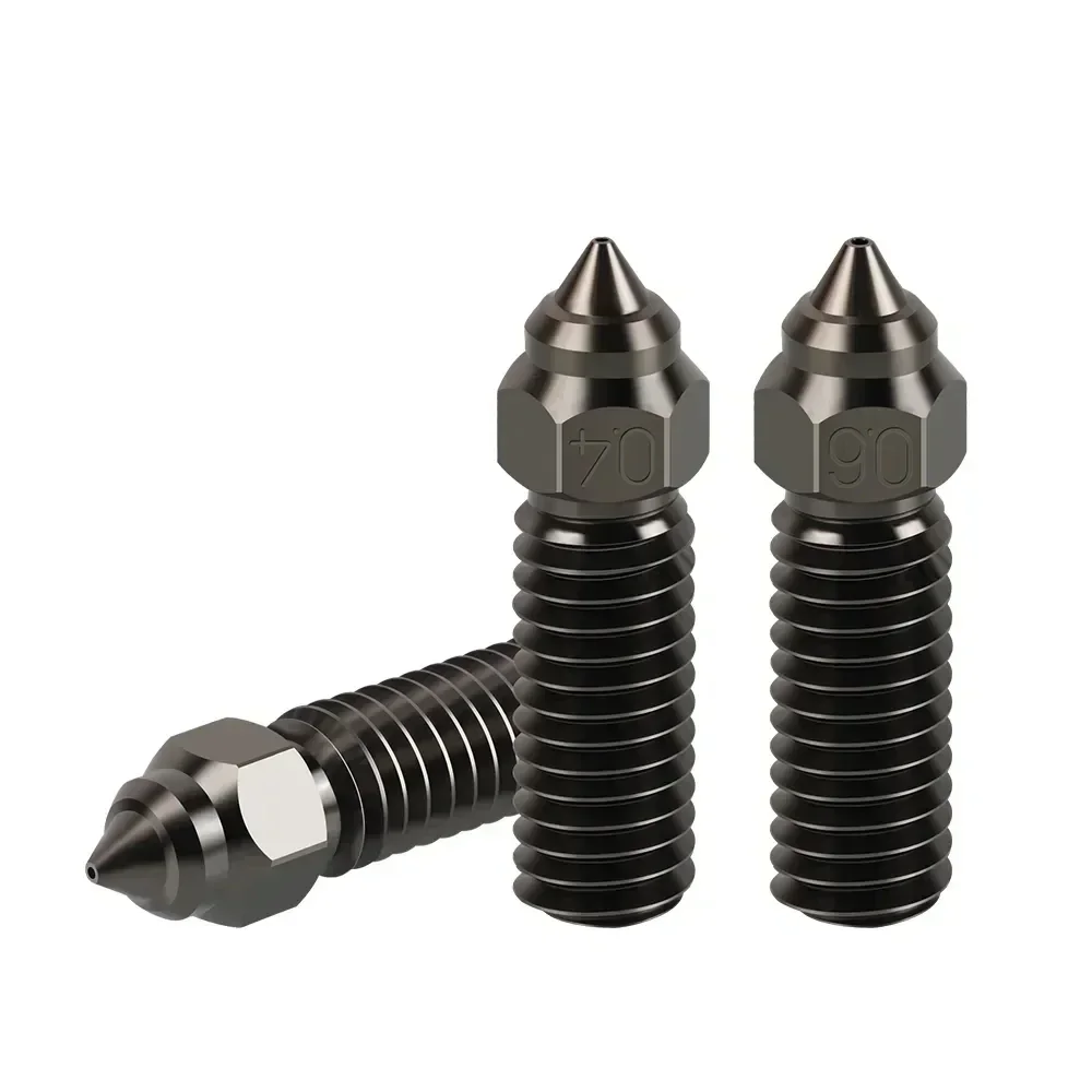 Creality K1 Nozzle Hardened Steel Nozzle Kit 0.2/0.4/0.6/0.8/1.0/1.2mm for K1 3D Printer Parts Non Stick Filament