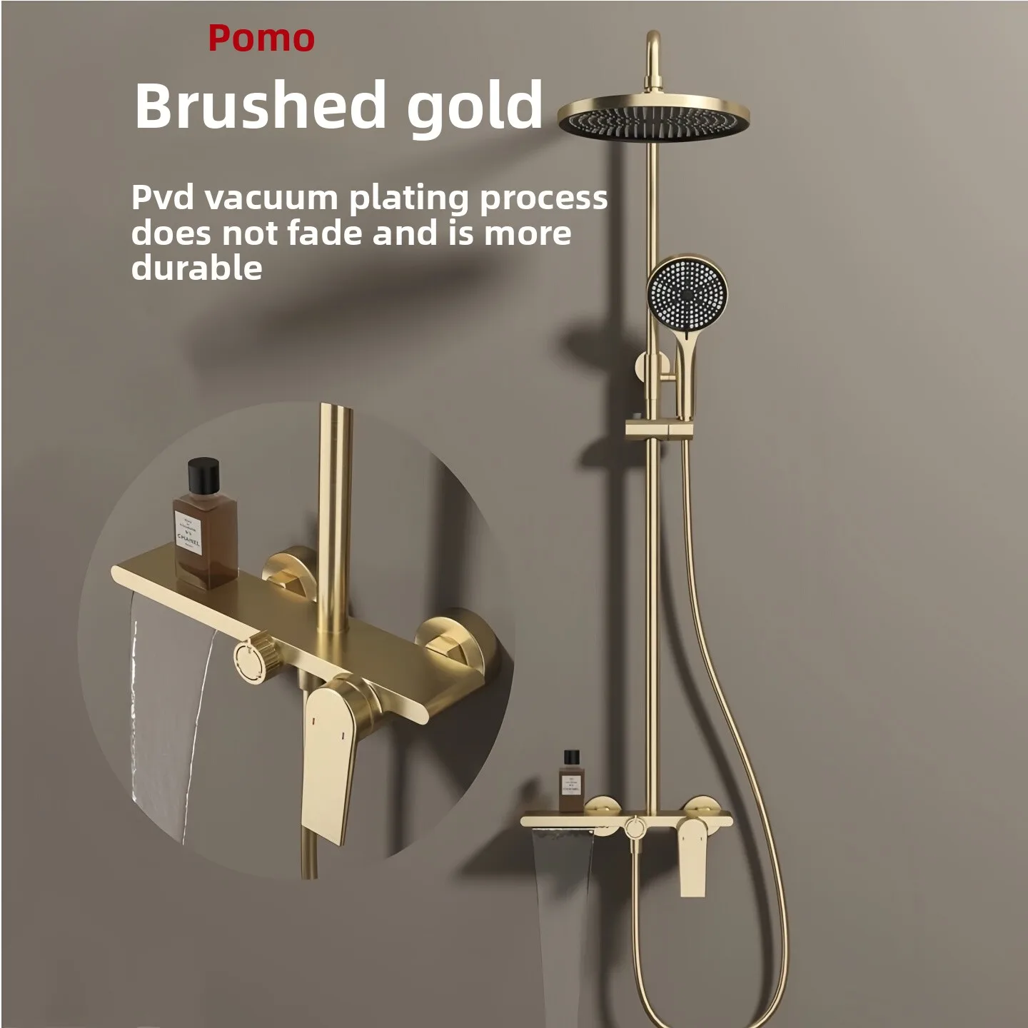 

YFY bathroom hot and cold water top spray shower set Ruskin Home Hotel pressurized bathtub waterfall shower shower