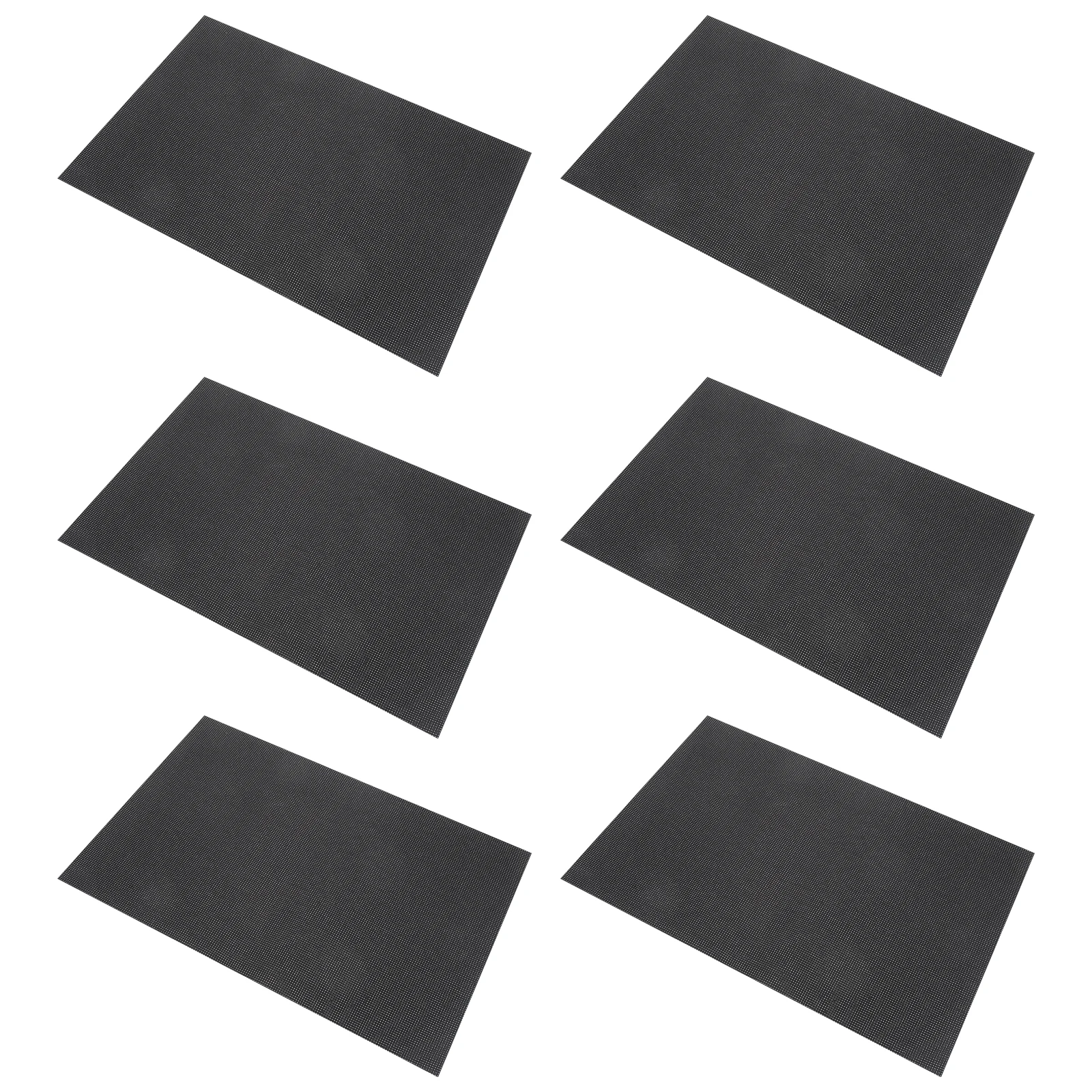 

6Pcs Black Cotton Embroidery Fabric Durable Safe Long Use Time Cross Stitch DIY Sewing Materials Needlework Cloth