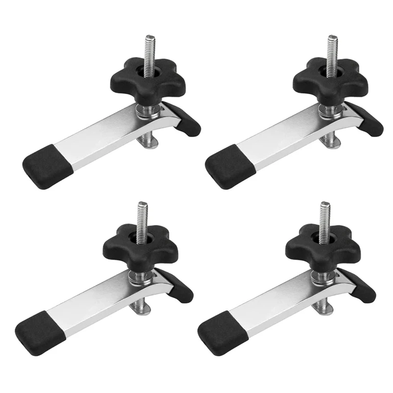 

T-Track Hold Down Clamps T-Track Hold Down Clamps Silver For Drill Presses, CNC, Table Saws, Jigs, Panels, Vertical