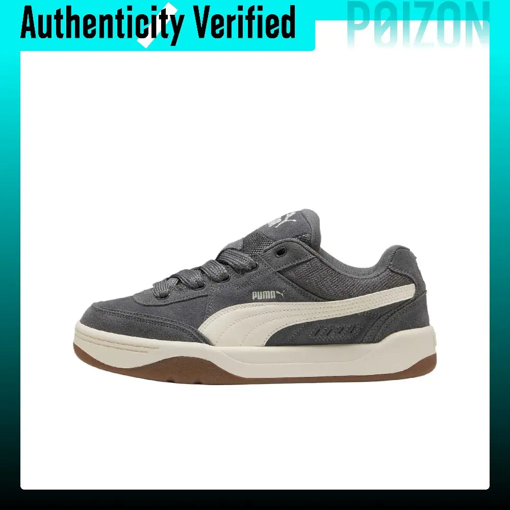PUMA Park Lifestyle SK8 Wear resistant And Lightweight Low top Skateboard Shoes Unisex Gray 400708-02