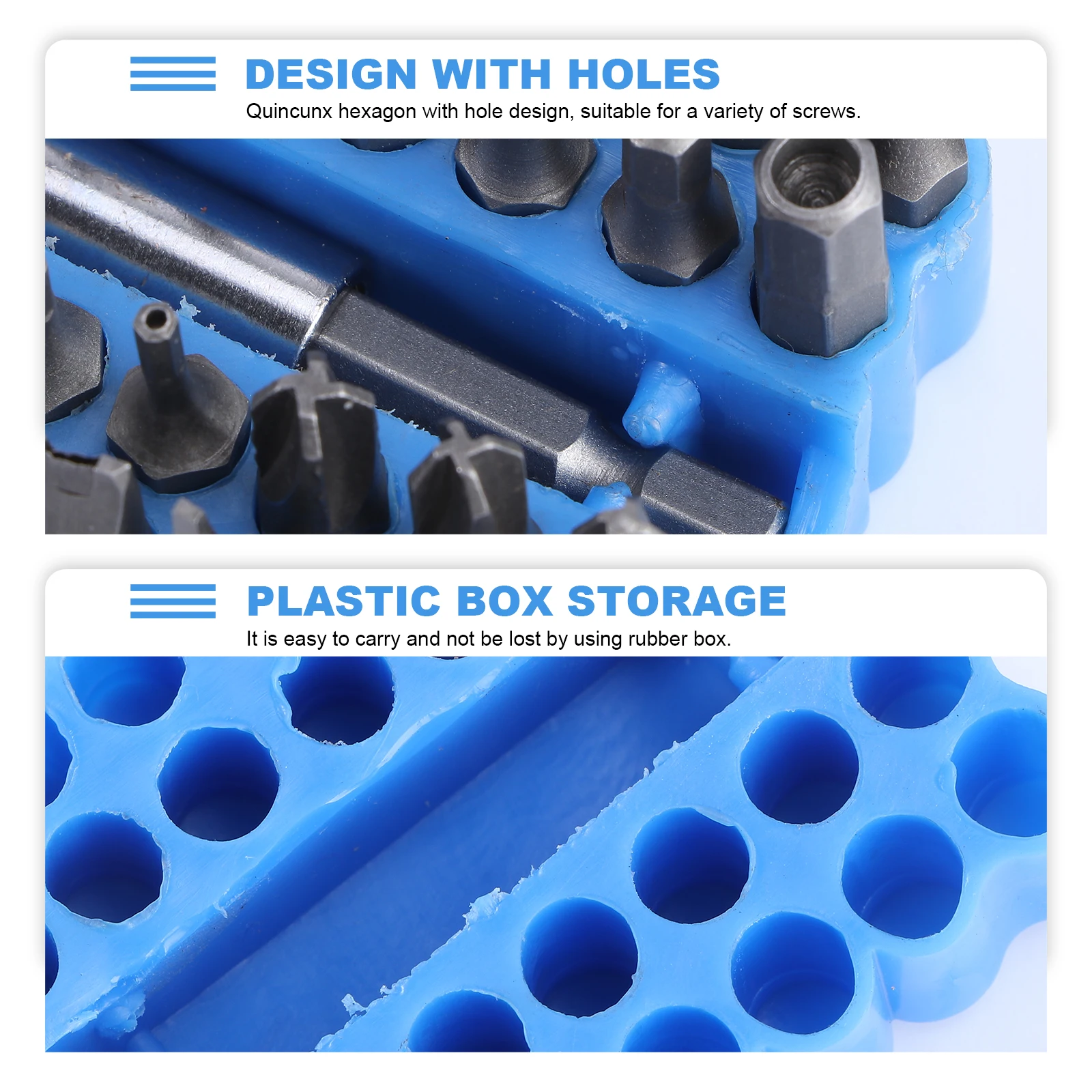 

33 pcs Hex Screwdriver Bits Magnetic Extension Security Set for Electric Driver Tamper Proof Star Ideal Drills Hand Tools
