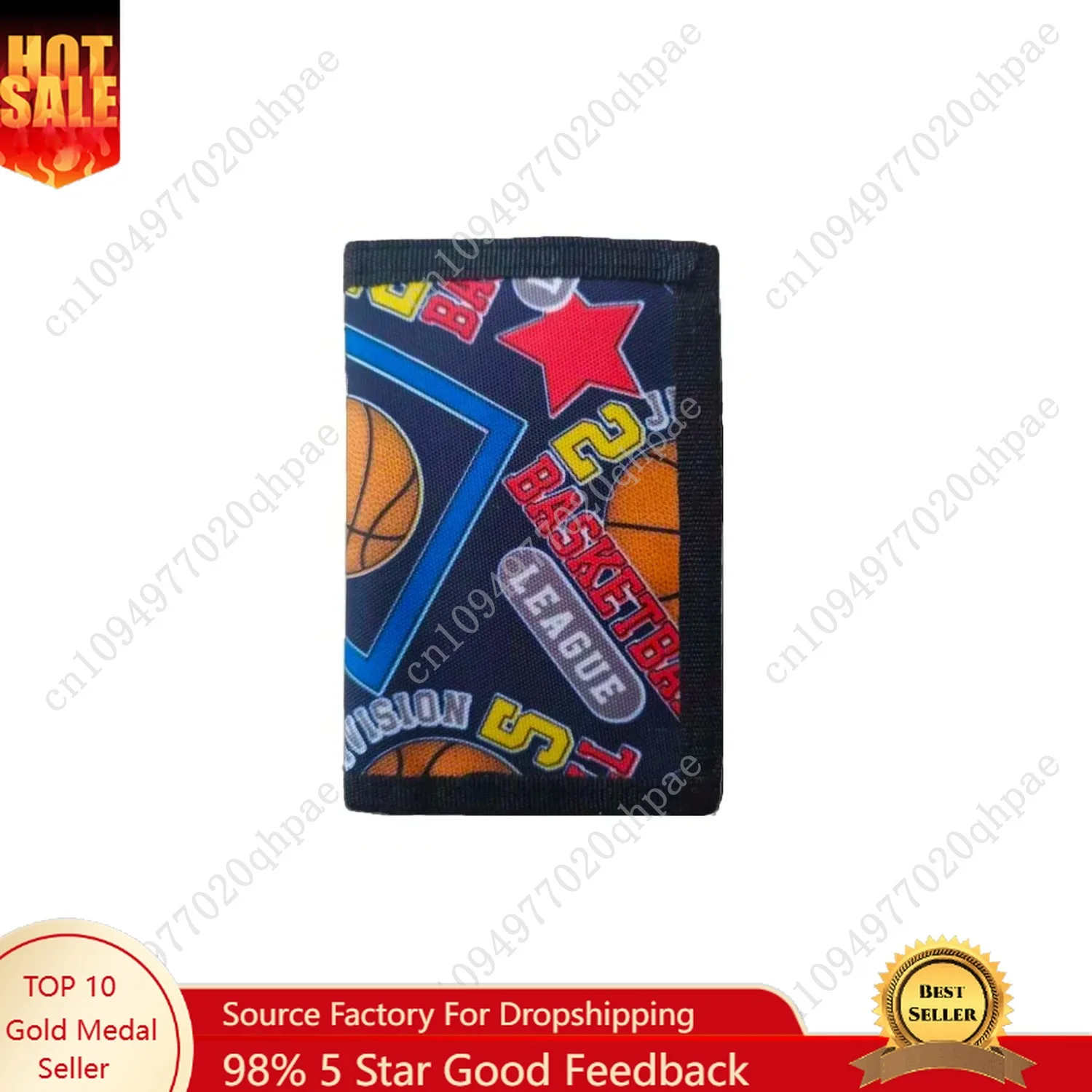 

Basketball Print Kids Wallet for Boys Girls Teens Trifold Wallet for Men with Cash Pocket and Card Holders