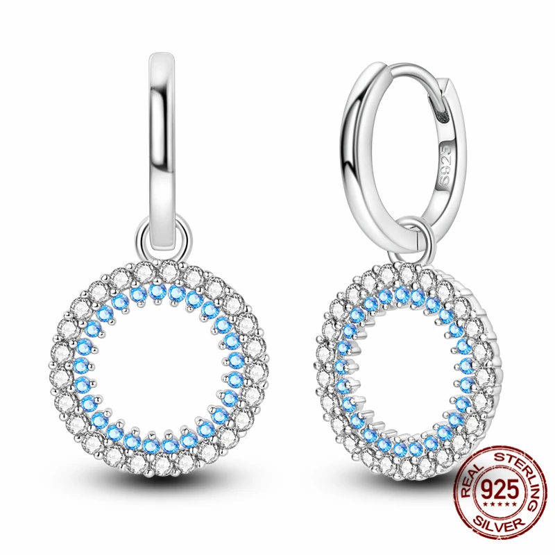

High-quality S925 sterling silver earrings, women's hoop earrings, anniversary and wedding jewelry gifts.