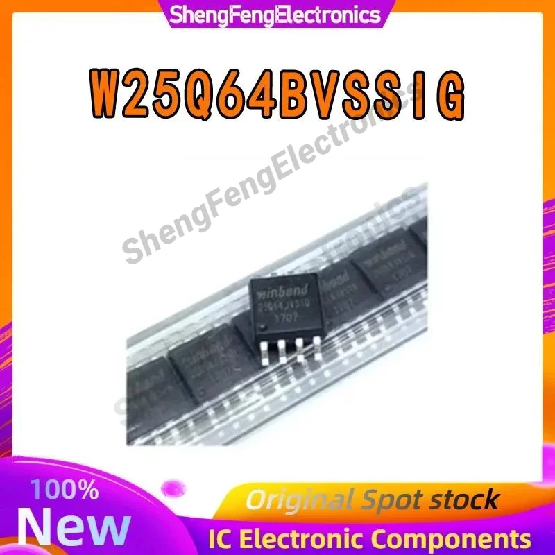 

5PCS W25Q W25Q64 W25Q64BVSSIG SOP8 IC Chip 100% New Original in stock