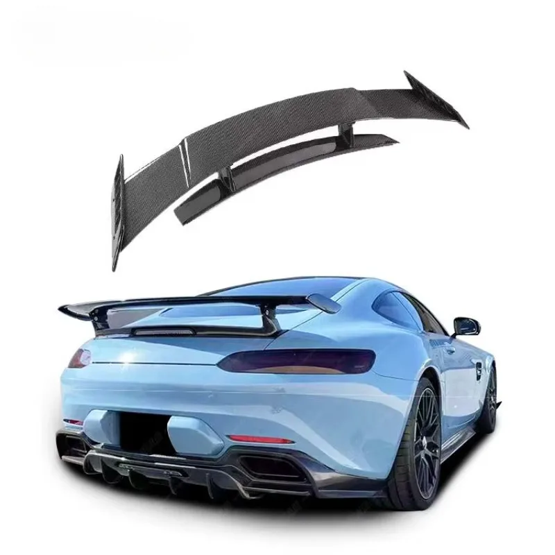 

STLF Carbon Fiber Auto Parts R Style Rear Spoiler for Mercedes AMGS GT/GTS Upgraded With R Style Rear Wing Spoiler
