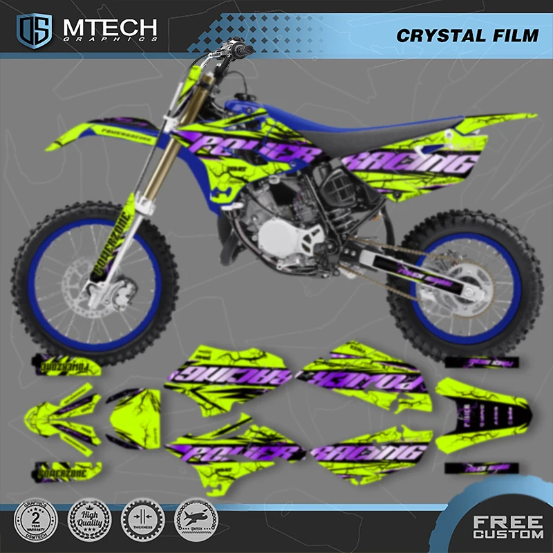 

DSMTECH Motorcycle Stickers Decals kits Graphics Full Background For YAMAHA YZ85 YZ 85 2015 2016 2017 2018 2019-21 YZ-85 012