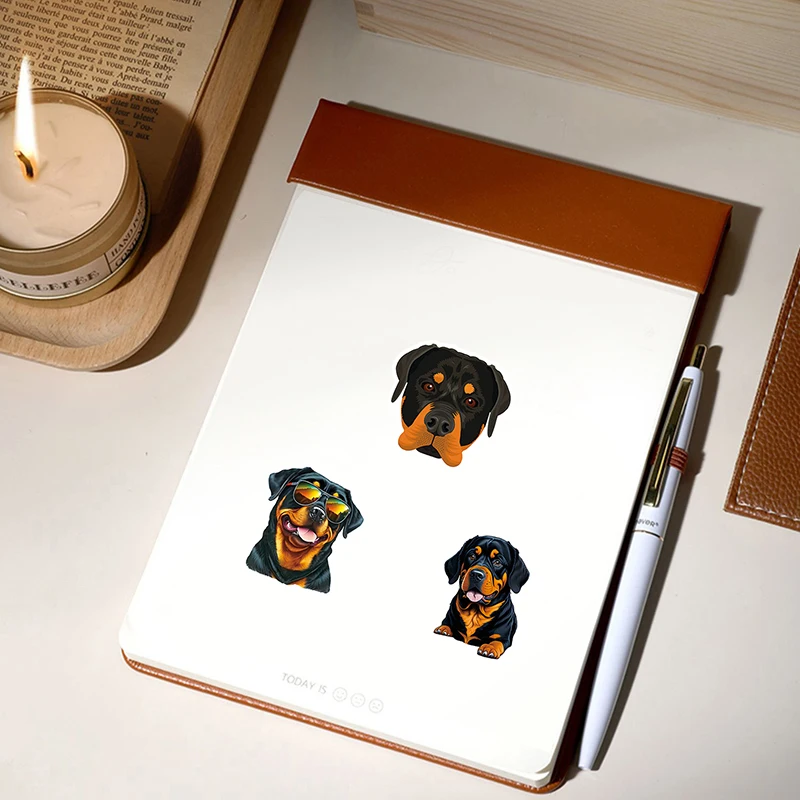 50pc The Rottweiler series Cartoon Cute Graffiti Stickers Suitcase Laptop Guitar Skateboard Personalized Decoration Stickers