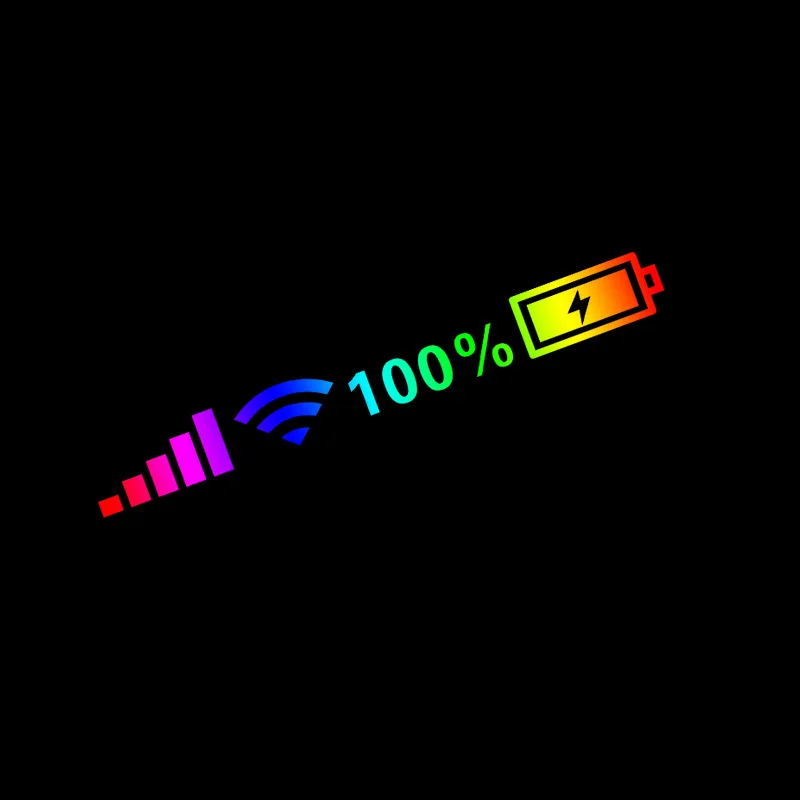 ภายนอกรถยนต์/ป้องกัน Wifi Power Sign สติกเกอร์บุคลิกภาพ Wont Crack สติ๊กเกอร์รถรถยนต์และอุปกรณ์เสริม