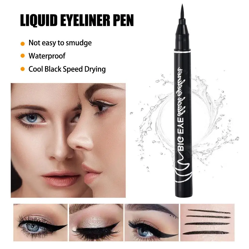 1 pz matita Eyeliner liquido matita Eyeliner impermeabile ad asciugatura rapida penna marrone duraturo Anti-sudore nero Comestics trucco occhi A0O6