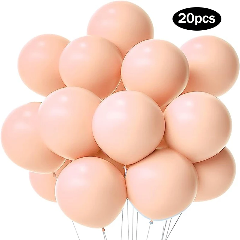 5/10/12inch Macaron Orange Latex Balloons 20pcs for Wedding Girl Baby Shower Birthday Party Decor Globos