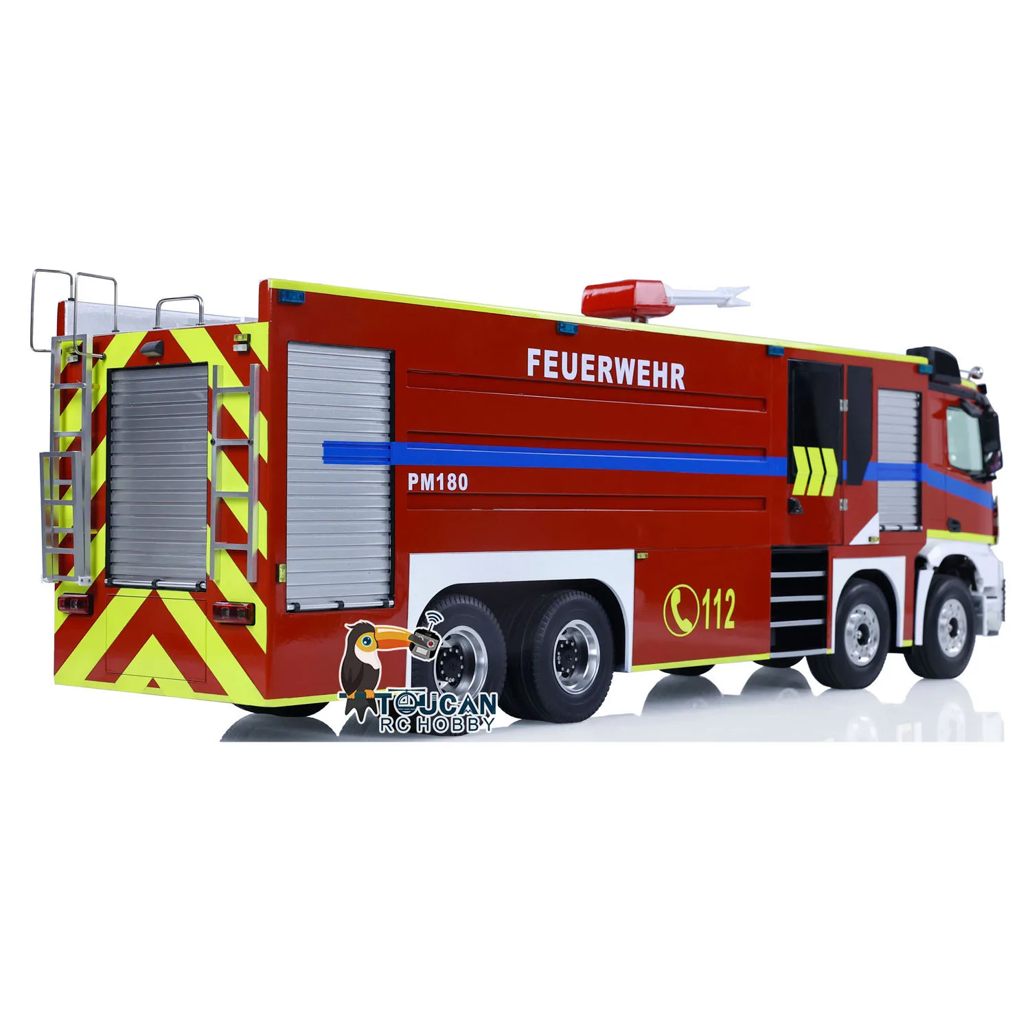 1/14 RC Fire Fighting Truck RTR Fire Sprinkler Vehicles 8x4 Remote Control Model Lights Sounds Painted Assembled Toy TH23248