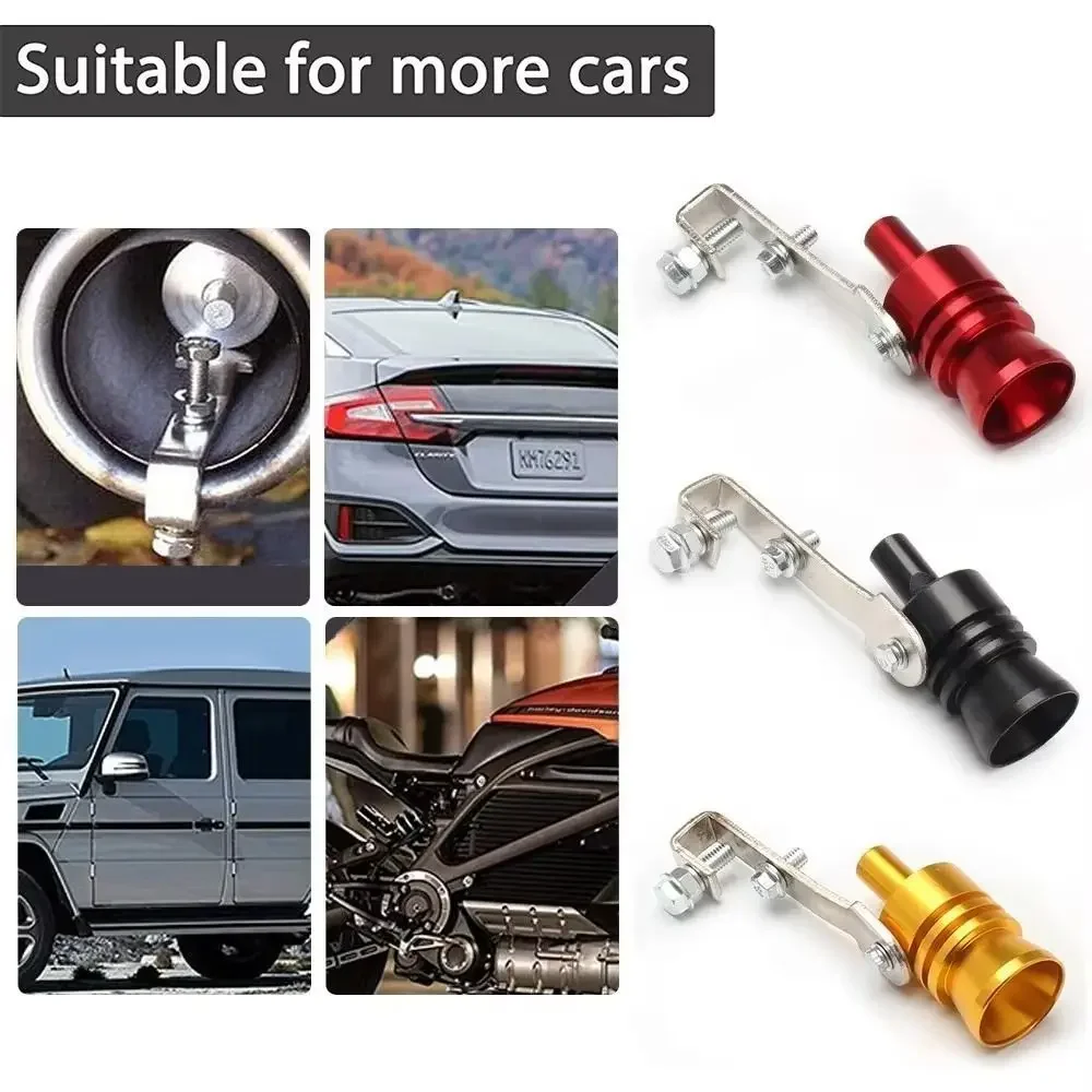 Universal Auto Sound Simulator Auspuff Expander Sound Changer Turbine Endrohr Pfeife Aluminium Auspuffrohr Sound Generator