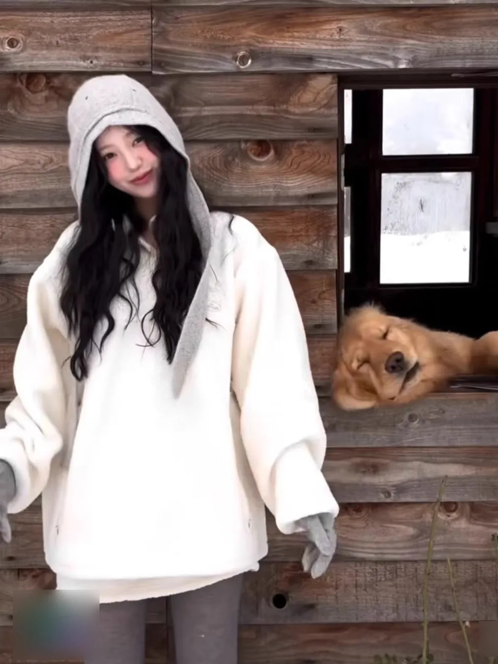 

Зимний новый свободный повседневный топ с высокой талией для похудения Fce Top f Юбка Женский модный комплект Теплый средний комплект Thi Full Fce Long S...