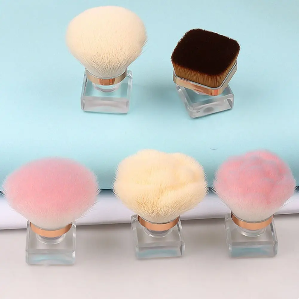 Roosvorm Poeder Blusher Borstel Cosmetische Gereedschappen Stofdichte Nagelreinigingsborstel Imitatiewol Manicure Make-up Borstel Make-up