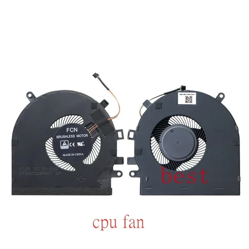 New Original Laptop CPU GPU Cooling Fan For RAZER Blade 15 RZ09-0270 RZ09-0300 RZ09-0328 Fan D FS501105PR0T DDS5K121142621 DC5V