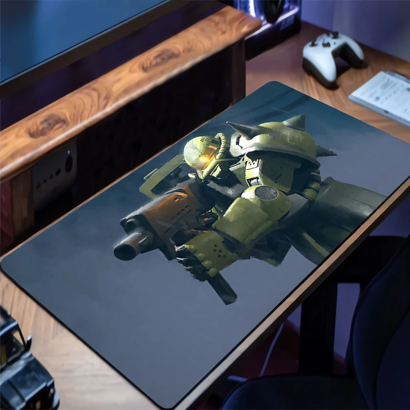 

Mouse Pad Mechanical Warrior Gundam Zaku II Laptop Desk Mat HD Mouse Mat Gaming Mats PC Accessories Keyboard Pad Rubber Mousepad