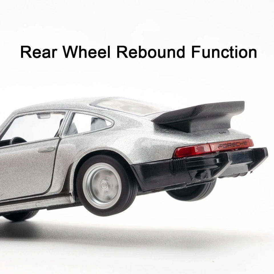 Simulazione Diecast & Toy Vehicle Porsche 911 Turbo 1978 Retro Classic Supercar RMZ città 1:36 Modello di auto in lega Regali per i bambini