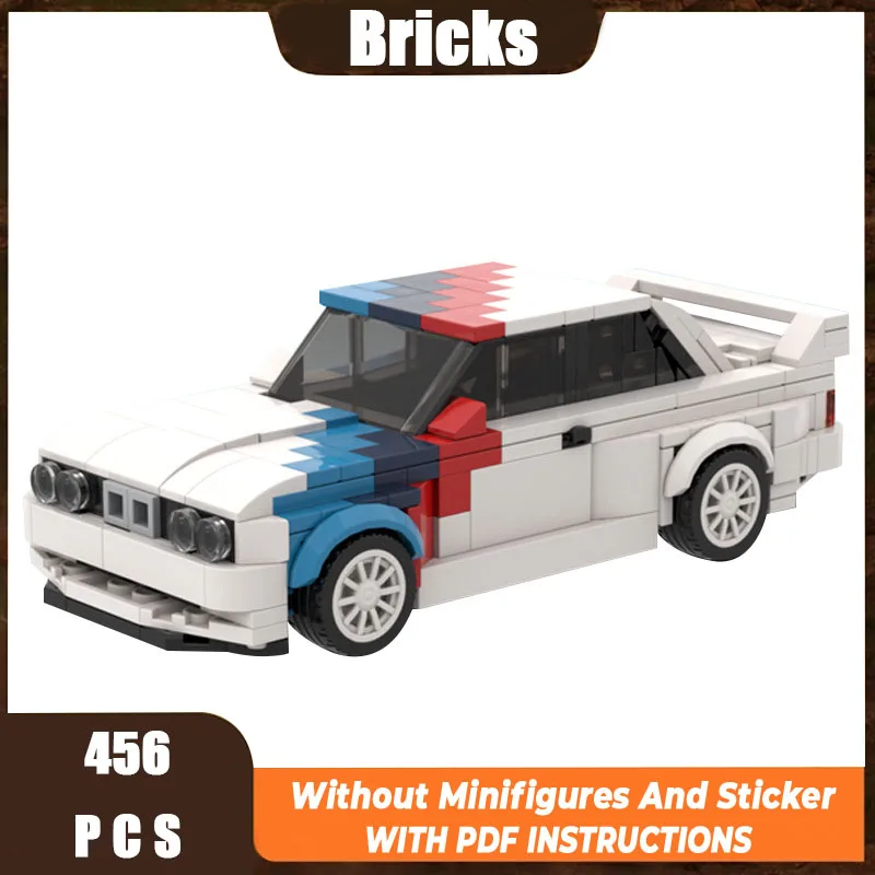 

Moc compatible car model M3-E30 sedan technology modular building block gift Christmas toy DIY set assembly