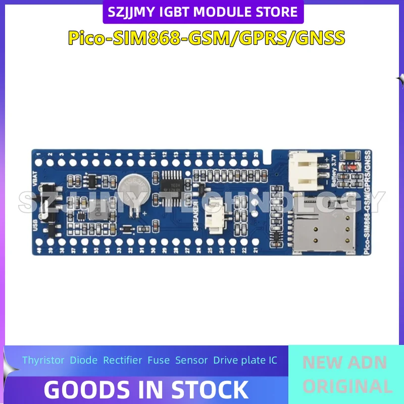 Raspberry Pi Pico GSM/GPRS/GNSS Expansion Board SIM868 Module UART Interface 2G Internet Access   NEW ORIGINAL IN STOCK