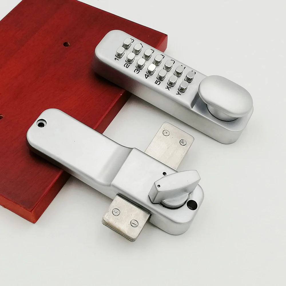 Mechanical Keypad with Adjustable Thumb Knob, Single-Side Zinc Alloy Waterproof Keyless Gate Lock, for Home Office view 6
