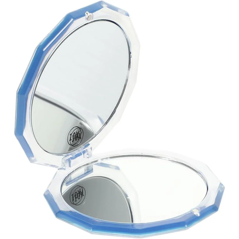

Portable Pocket Mirror Travel Magnifying Foldable Makeup Mirror Compact Handheld Vanity Mirror 2- Sided with 10x Magnification