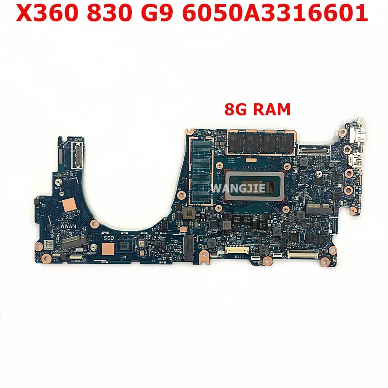 For HP EliteBook 830 G9 840 G9 Laptop Motherboard 6050A3316601 SRLFQ i5-1235U SRLWY i5-1245U SRLFN i7-1265U 100% Working