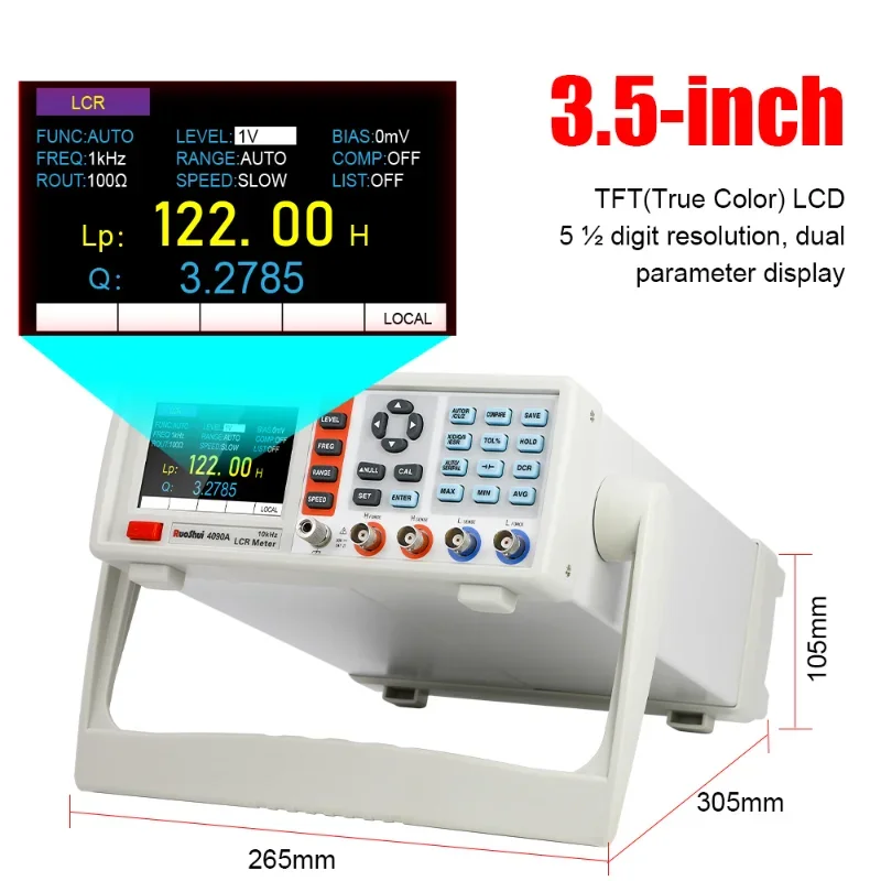 4090 Digital LCR Meter Desktop Capacitance Resistance Impedance Inductance Measure Instrument Electric Bridge Component