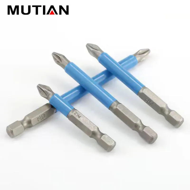 High Hardness Anti-Slip Cross Head Magnetic Electric Screwdriver Bit Set Double Headed Drill Bits