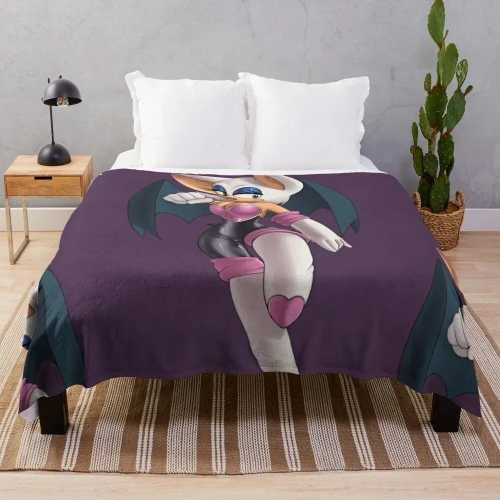 

Rouge the bat B Throw Blanket Bed covers Thins Blankets