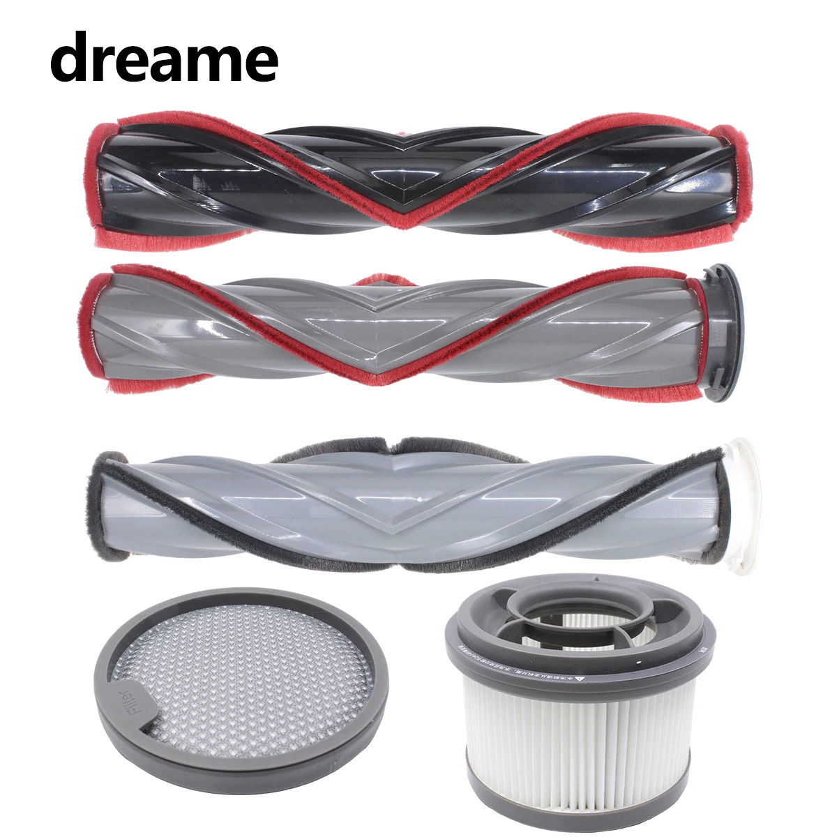 Original Dreame T10 T20 T30 Handheld Vacuum Cleaner Accessories Roller Brush HEPA Filter Spare Part Kits.