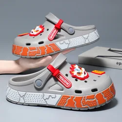 EVA Shoes Men Sandals Summer Cartoon Home Slippers Men Clogs Outdoor Not Slip Platform Beach Sandals Men Slippers Garden Shoes