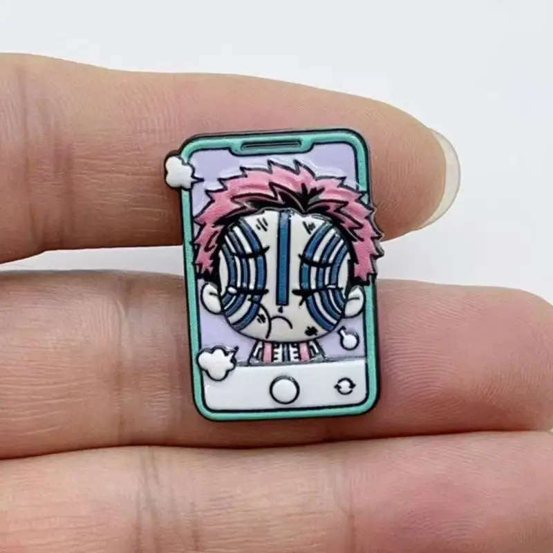 6pcs Cartoon Brooch Badge Clothing Backpack Accessories Pin Alloy Badge image 3